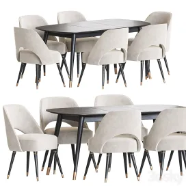 Collins Chair Clover Table Dining Set